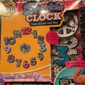 Girls clock gift set